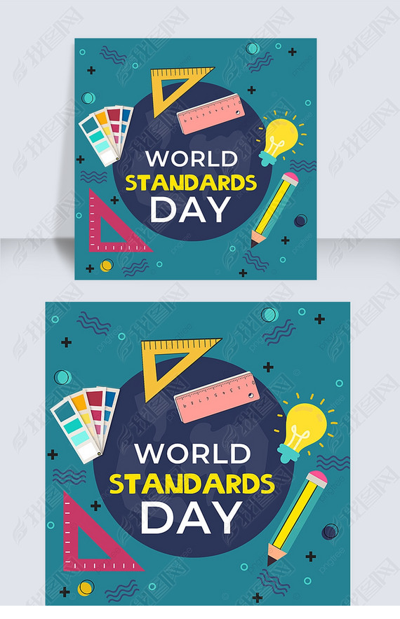 world standards day creative contracted social media post