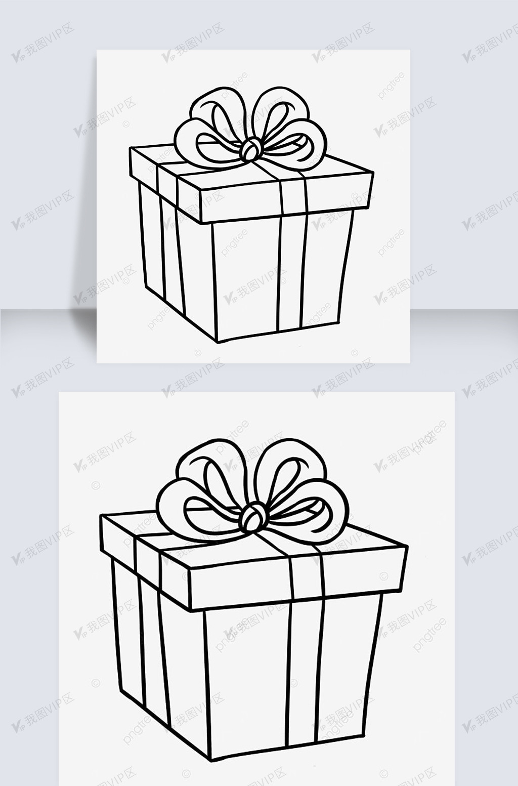 一个黑色生日快乐线稿生日礼物