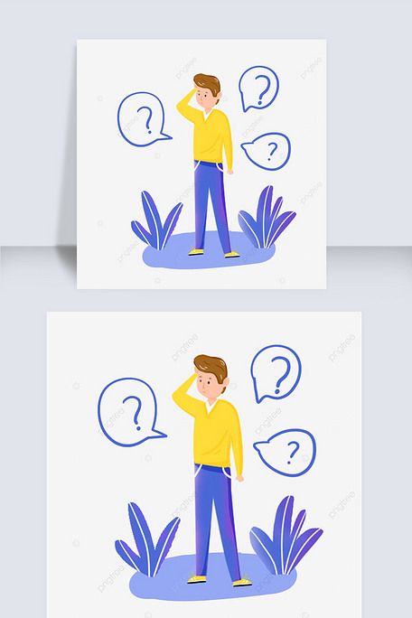 人物道路困难选择图