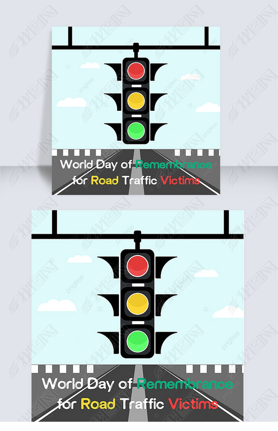 world day of remembrance for road traffic victims cartoon and fun social media post