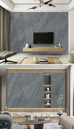 海浪灰潮汐纹石材大理石纹背景墙