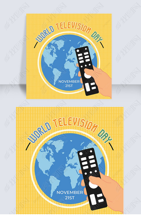 world television day festival yellow