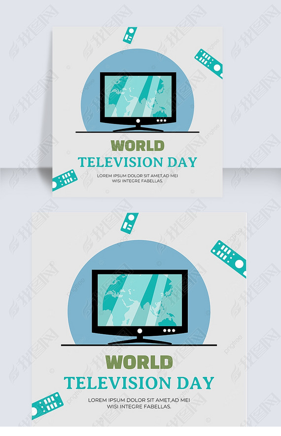 world television day remote control grey