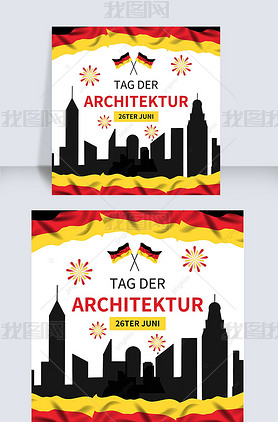 german architecture day creativity and high end social media post