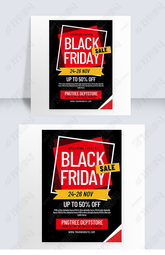 black friday sale flyer