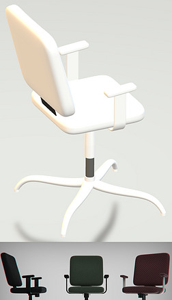 椅子3D模型-附IGS、obj、f3d