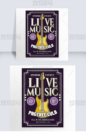 live music poster flyer