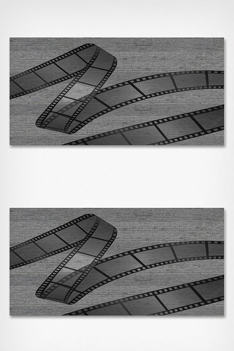 电影胶片黑色简约背景