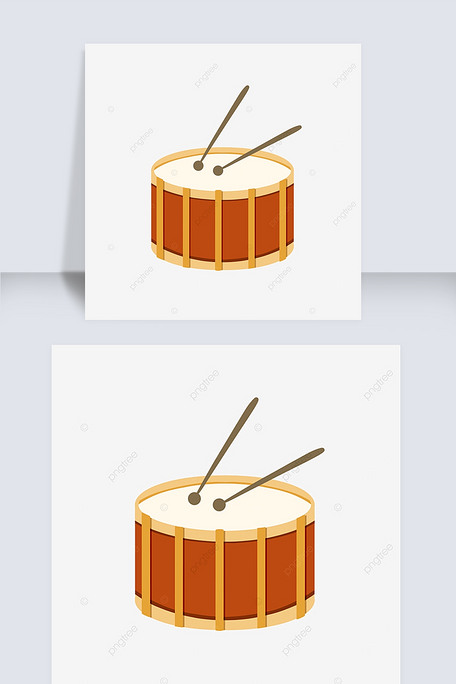 卡通鼓乐器矢量元素
