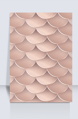 手机形状创意背景|鱼鳞形状玫瑰金色手机壁纸