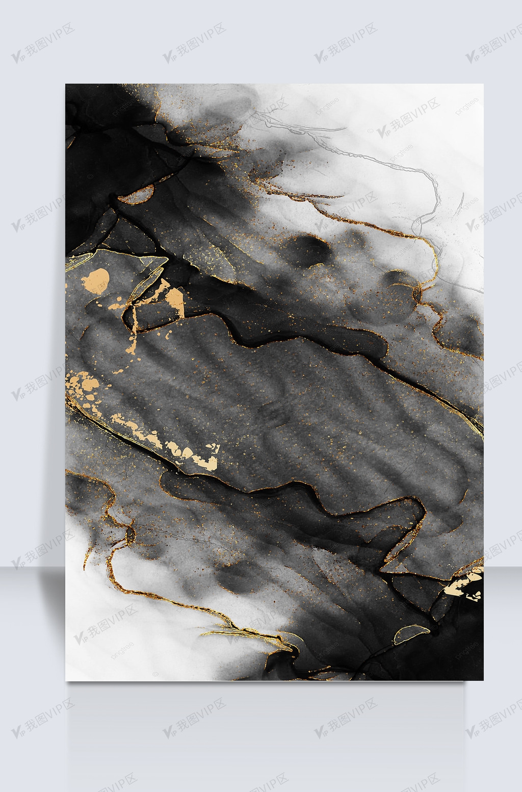 灰白水墨图案大理石纹理手机壁纸