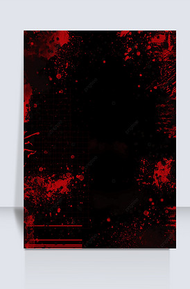 黑色背景血液飞溅血迹背景