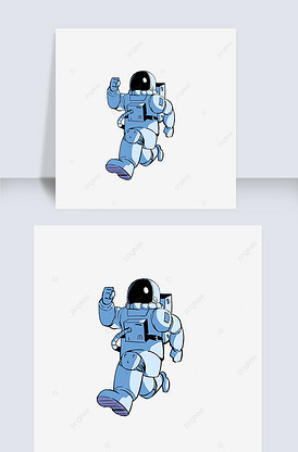 太空奔跑中的宇航员