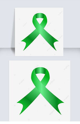 美丽的绿色丝带