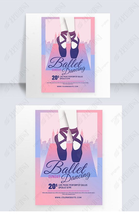 ballet dance event flyer