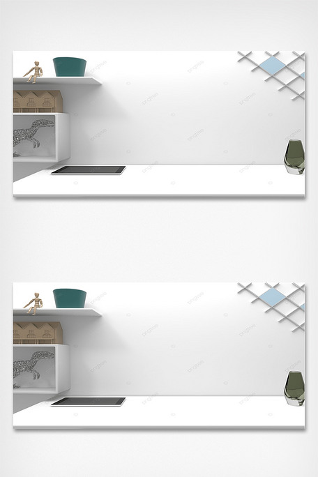 3d家居办公虚拟背景木人偶