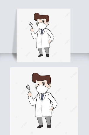 牙医剪贴画医生卡通人物