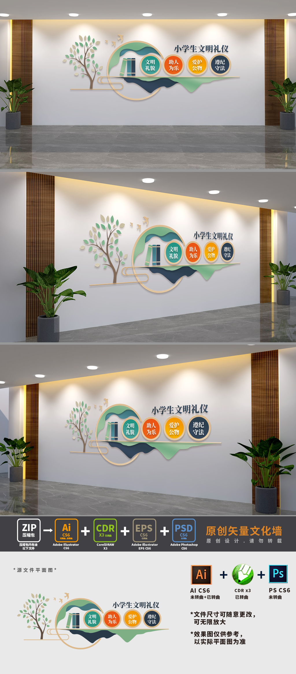 小学生文明礼仪文化墙