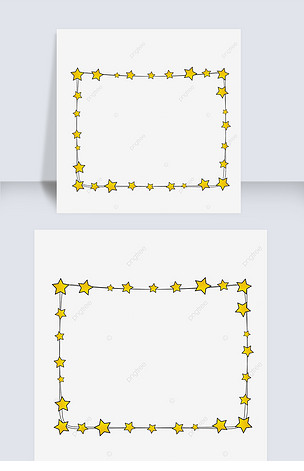 星星边框矢量图
