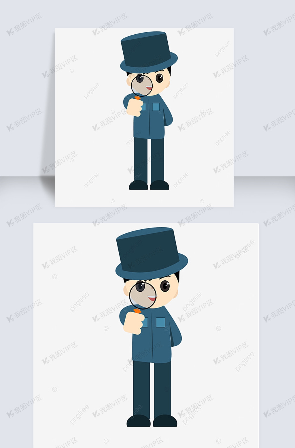 卡通人物小侦探