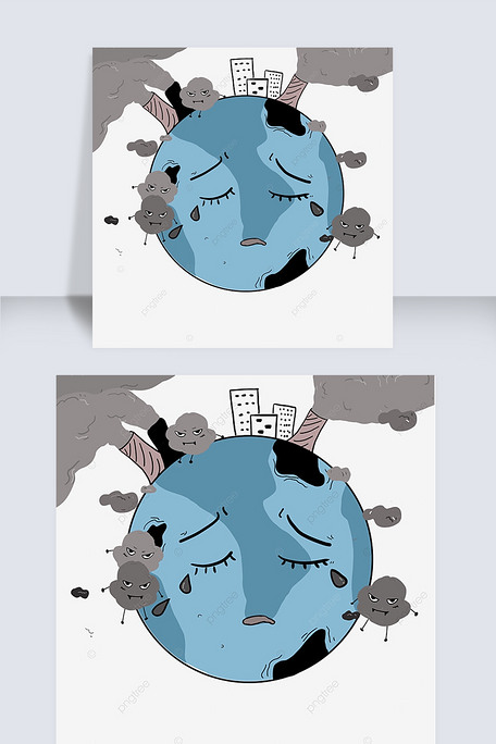 被污染的地球