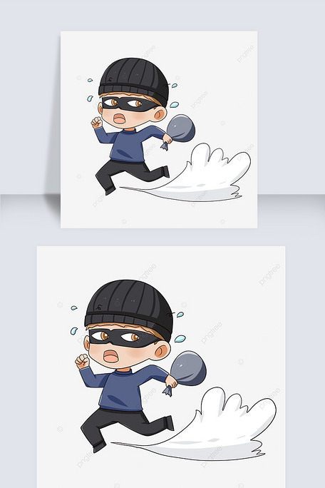 跑路强盗剪贴画
