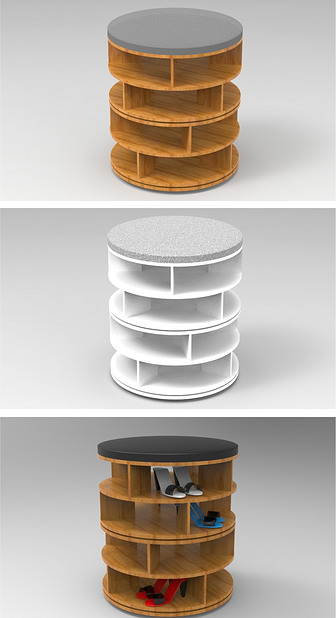 凳子3D模型附IGS