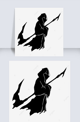 黑色死神剪贴画