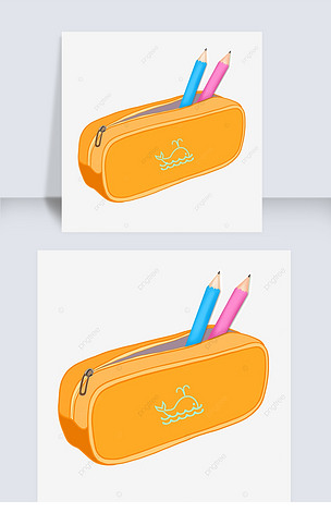学生文具铅笔盒剪贴画