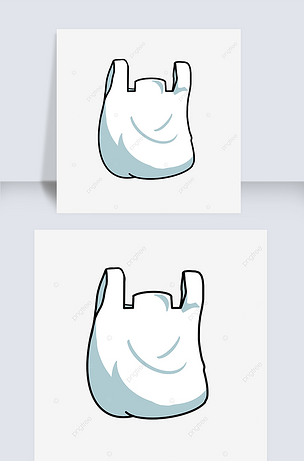 购物塑料袋剪贴画