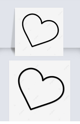 心形的相框矢量红色心形爱心形状装饰图案矢量素材心形墨水心轮廓笔刷