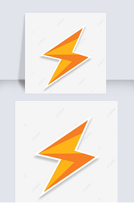 闪电雷免费徽标设计模板