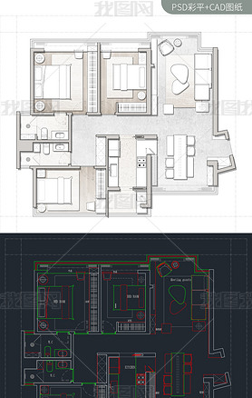 110OA-CAD+PSƽͼ