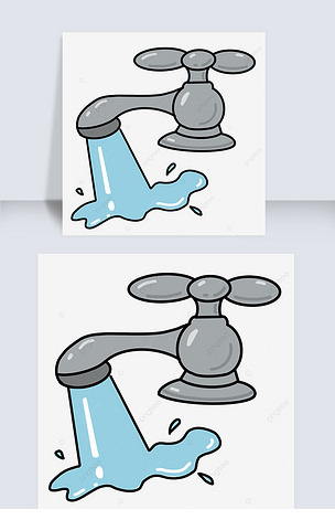 流水水龙头剪贴画