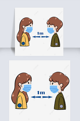 社交安全请保持一米距离