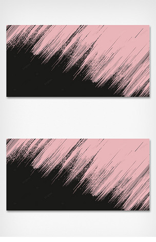 黑底粉色涂鸦线条抽象渐变图案