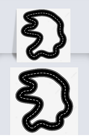比赛赛车跑道赛道剪贴画