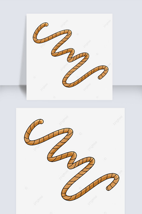 卡通扭曲绳子剪贴画图片素材(psd分层格式)免费下载_其他大全-我图网