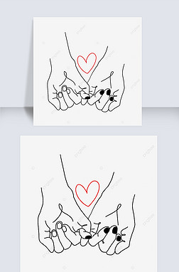 爱心手印画专题模板-爱心手印画图片素材下载-我图网