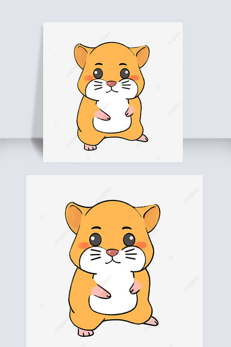 黄色金丝熊仓鼠剪贴画