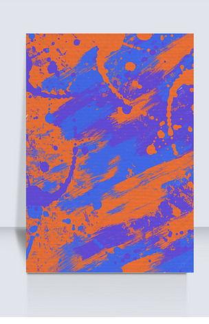 紫橙撞色油画质感纹理背景