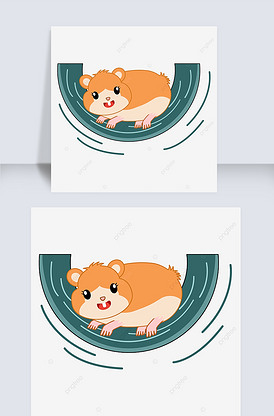 跑步的仓鼠剪贴画