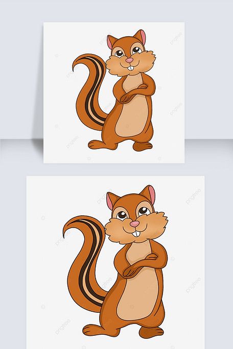 在走路的花栗鼠剪贴画