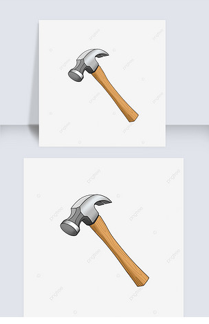 卡通铁锤铁锤剪贴画