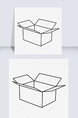 长方形大容量打开纸箱摆放box b