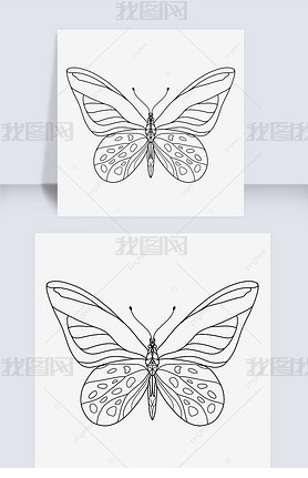 ҶԲbutterfly clipart black and white