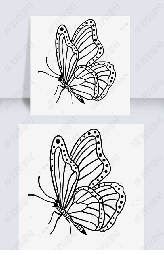 ڷ۵İƺbutterfly clipart black and white