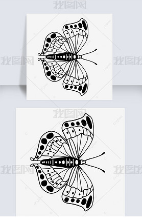 ͼ߸butterfly clipart black and white