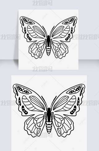 ׷ɻͼbutterfly clipart black and white