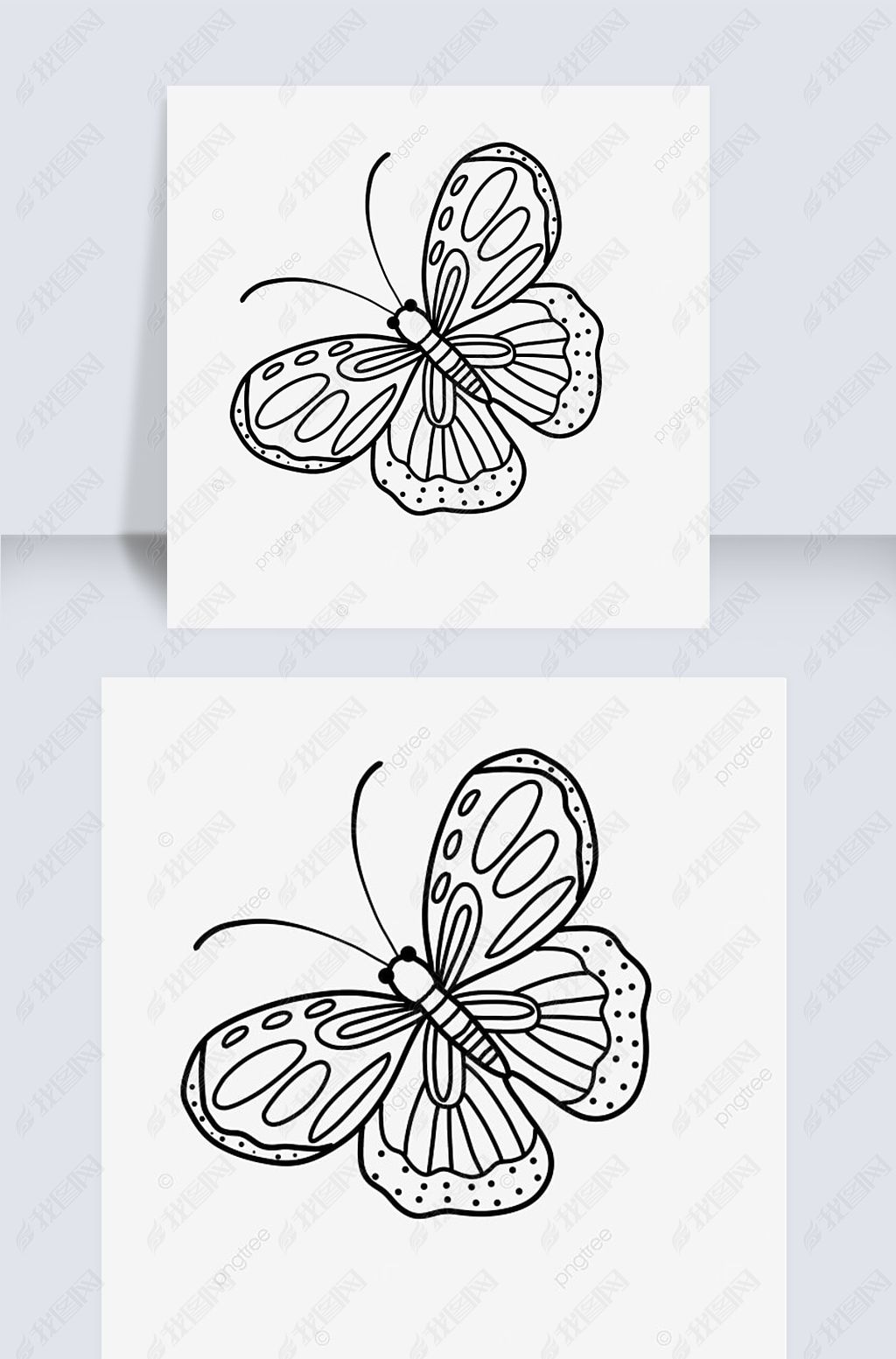 Լڰ׺butterfly clipart black and white